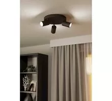 Plafoniera Eglo Telimbela-Z, 3xGU10, negru, telecomanda-Smart control App
