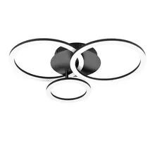 Plafoniera LED Eglo Parrapos-Z, 33W, alb-negru, telecomanda-Smart control App