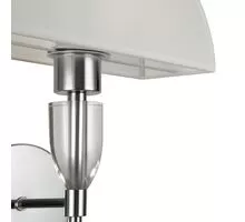 Aplica Maytoni Prima, 1xE27, alb-crom-transparent