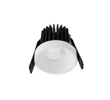 Spot fix LED Nova Luce Petit, 9W, 3000K, D62 mm, H55 mm, alb, incastrat, IP42