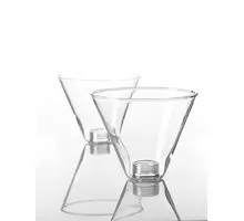 Abajur pentru proiector LED structura magnetica Nova Luce Surf, sticla transparenta