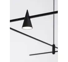 Proiector LED structura magnetica Nova Luce Cron / Grammi, 5W, 3000K, D6 cm, negru, IP20