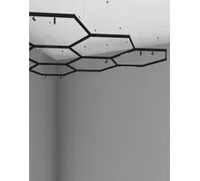 Element de conectare intermediar 3 sine magnetice Nova Luce Tree 02, negru nisipiu