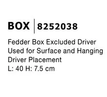 Cutie driver sina magnetica Nova Luce Box, negru nisipiu