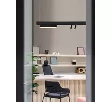 Proiector cu LED sina magnetica Nova Luce Loce, 2x5W, negru nisipiu, IP20