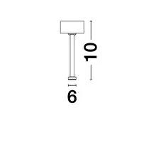 Element de suspendare sina magnetica Nova Luce Tint, H10, negru nisipiu