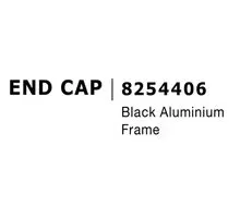 Capac bagheta LED Nova Luce End Cap, negru
