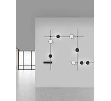 Proiector LED lumina indirecta structura magnetica Nova Luce Libo, 6W, negru nisipiu, IP20