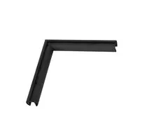 Conector colt sina magnetica aplicat Nova Luce Q-Connector, negru nisipiu