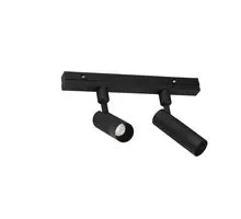 Proiector cu LED sina magnetica Nova Luce Loce, 2x5W, negru nisipiu, IP20