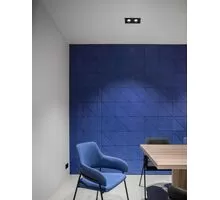 Spot mobil Nova Luce Cedi, 2xGU10, negru, incastrat