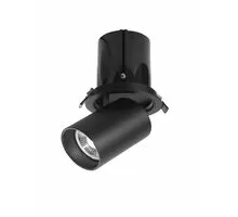 Spot mobil LED Nova Luce Juno, 15W, 3000K, D96 mm, negru, semi-incastrat