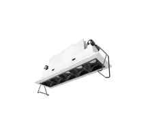 Spot fix LED Nova Luce Swan, 10W, 3000K, L150 mm, alb-negru, incastrat, IP32