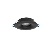 Spot fix Nova Luce Redo, 1xGU10, D98 mm, negru, incastrat