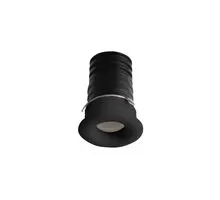 Spot fix LED Nova Luce Tiny, 1W, 3000K, negru, incastrat, D16 mm, IP44