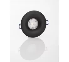 Spot fix Nova Luce Redo, 1xGU10, D98 mm, negru, incastrat