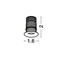 Spot fix LED Nova Luce Tiny, 1W, 3000K, 70 lumeni, D16 mm, H20 mm, alb, incastrat, IP44
