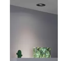 Spot mobil Nova Luce Redo, 1xGU10, D92 mm, negru, incastrat