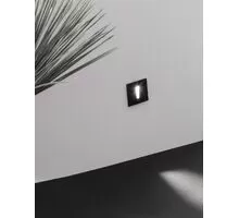 Spot LED trepte/pardoseli LED Nova Luce Passaggio, 1W, negru, incastrat, 9045418, IP54