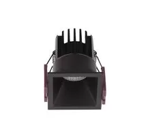 Spot fix LED Nova Luce Bree, 7W, 3000K, 56x56 mm, negru, incastrat
