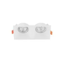 Spot fix Nova Luce Staf, 2xGU10, alb, incastrat