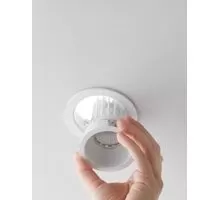 Spot fix Nova Luce Take, 1xGU10, D92 mm, alb, incastrat