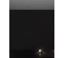 Spot mobil LED Nova Luce Tif Lens, 2W, 3000K, D60 mm, negru, incastrat