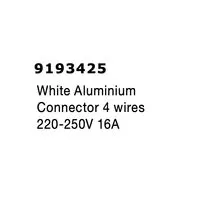 Element intermediar liniar de conectare sina 4 fire Nova Luce Track Accessories, alb