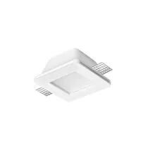Spot fix Nova Luce Inset, 1xGU10, 12x12 cm, alb, incastrat, trimless, 9879102