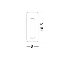 Spot LED trepte/pardoseli Nova Luce Eurona, 1xGU4 max. 10W, incastrat, alb