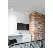 Aplica Nova Luce Tod, 1xGU10, alb nisipiu, IP20