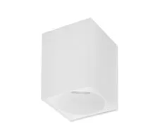 Spot fix aplicat Nova Luce Nido, 1xGU10, alb nisipiu, 95x95 mm, IP20