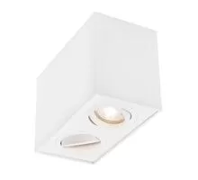 Spot mobil aplicat Nova Luce Rende, 2xGU10, alb nisipiu, 998091, IP20