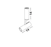 Aplica LED aplicat Nova Luce Bernardo, 13W, alb nisipiu, IP20