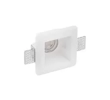 Spot fix Nova Luce Crate, 1xGU10, 12x12 cm, alb, incastrat, trimless