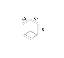 Spot fix aplicat Nova Luce Sintra, 1xGU10, gri, 9168242