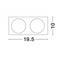 Rama spot fix Nova Luce Cid, negru nisipiu, 6207