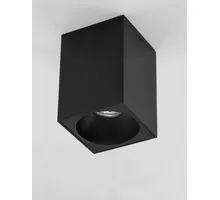 Spot fix aplicat Nova Luce Nido, 1xGU10, negru nisipiu, 9012182, IP20