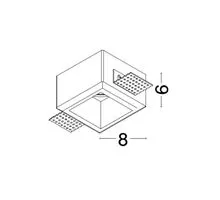 Spot fix Nova Luce Tobia, 1xGU10, incastrat, alb, 7100481