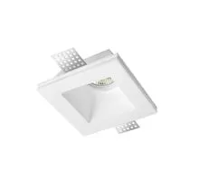 Spot fix Nova Luce Inset, 1xGU10, 12x12 cm, alb, incastrat, trimless