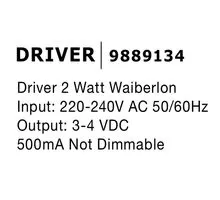 Transformator pentru spoturi LED Nova Luce, 2W, 3-4VDC