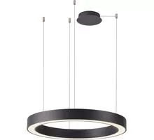 Pendul LED AZzardo Marco, 100W, negru nisipiu, dimabil, telecomanda