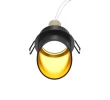 Spot fix Maytoni Lipari, 1xGU10, incastrat, auriu-negru