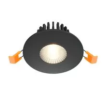 Spot fix LED Maytoni Zen, 7W, 4000K, incastrat, negru