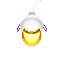 Spot fix Maytoni Lipari, 1xGU10, incastrat, alb-auriu