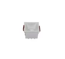 Spot fix LED Maytoni Alfa LED, 15W, 3000K, TRIAC, incastrat, filtru anti-glare, patrat, alb