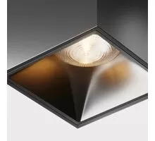 Spot fix LED Maytoni Alfa LED, 12W, 3000K, TRIAC, patrat, negru