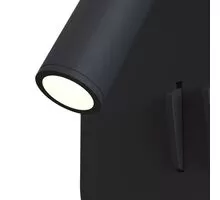 Aplica LED Maytoni Ios 176, 9W, patrat, negru