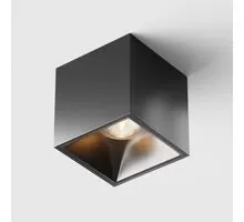 Spot fix LED Maytoni Alfa LED, 12W, 3000K, TRIAC, patrat, negru