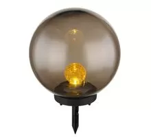 Lampa decorativa Globo Lighting Solar, tarus, 0.06W, ambra-fumuriu, IP44, 33827